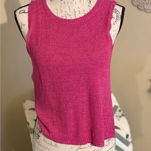 Francesca's Collections Pink Sleeveless Tank Top